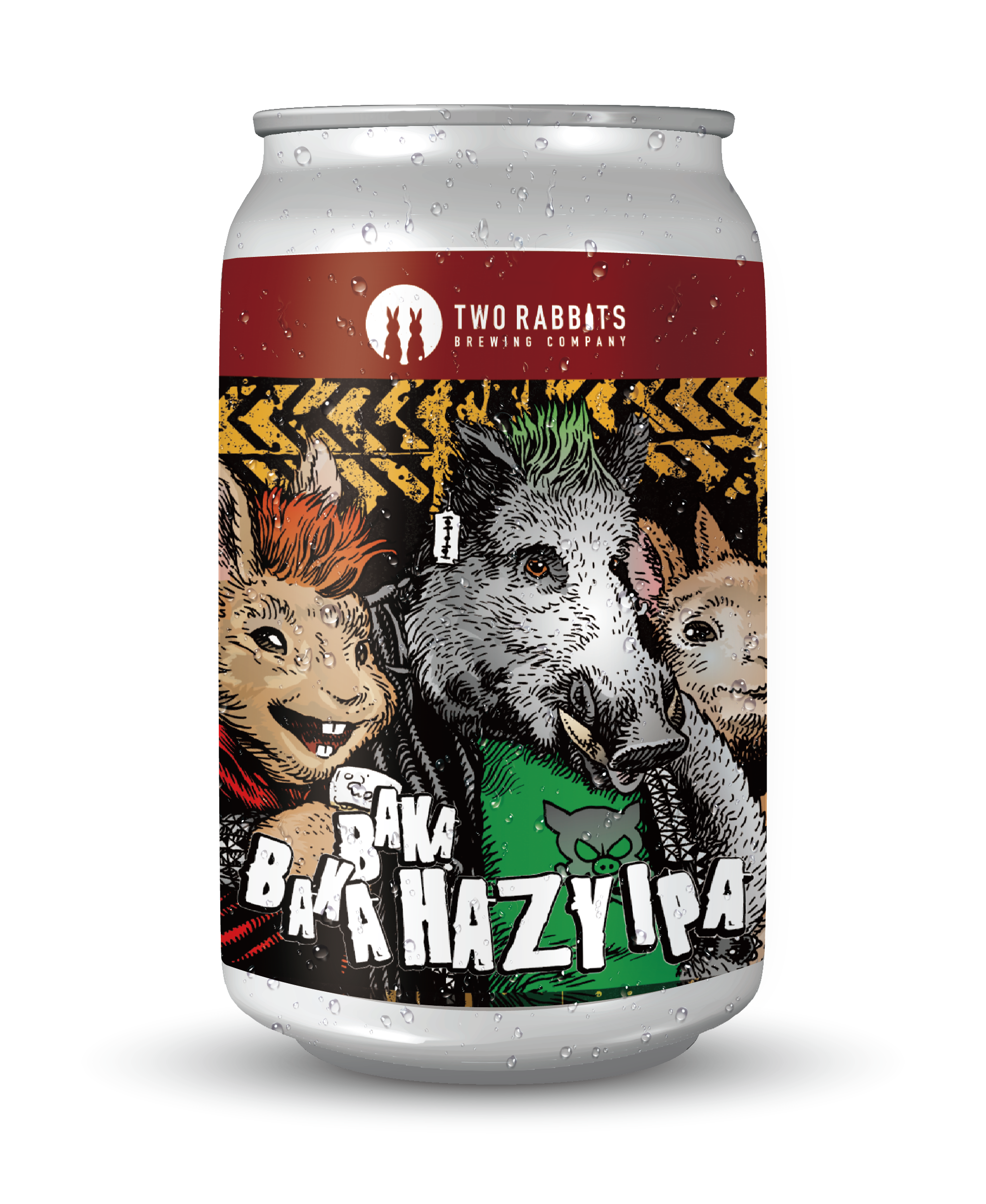 バカバカ ヘイジー IPA〈Baka Baka Hazy IPA〉 – TWO RABBITS BREWING