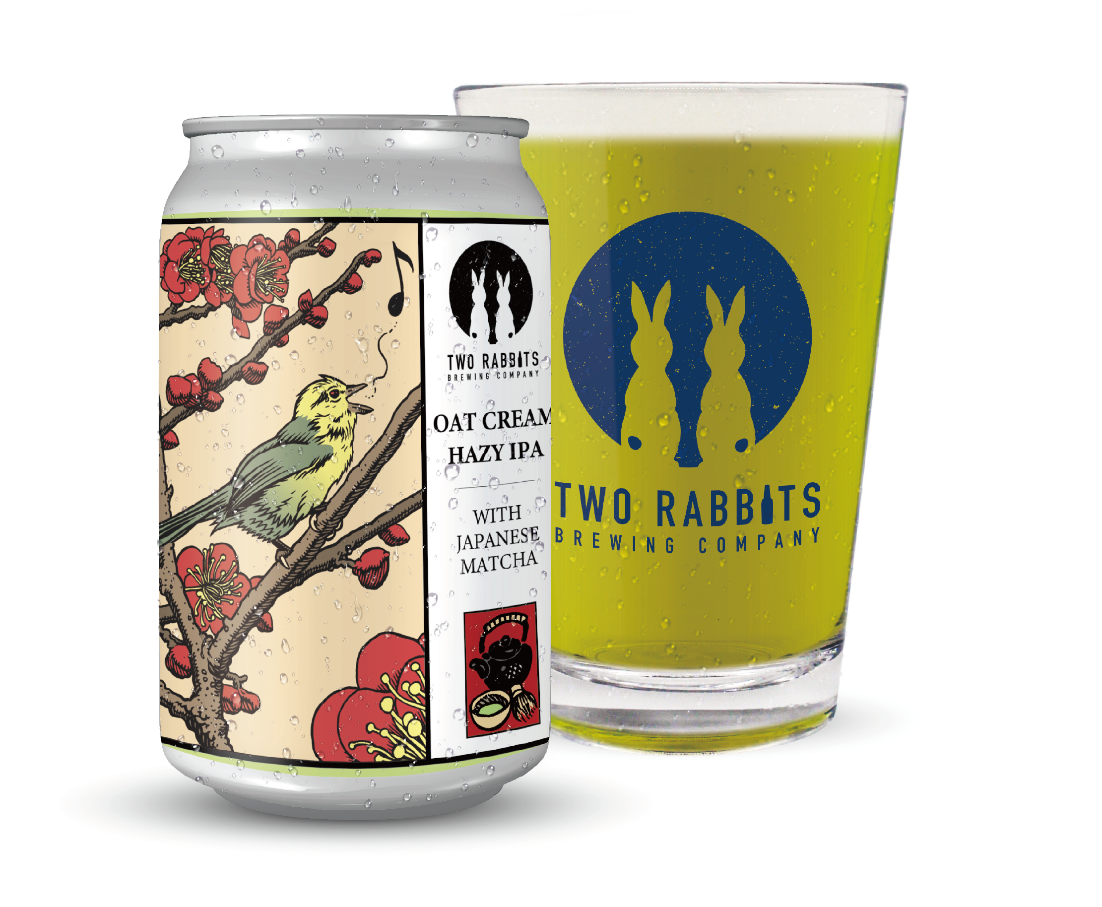 花札series- オーツ クリーム IPA ＜抹茶＞ – TWO RABBITS BREWING COMPANY