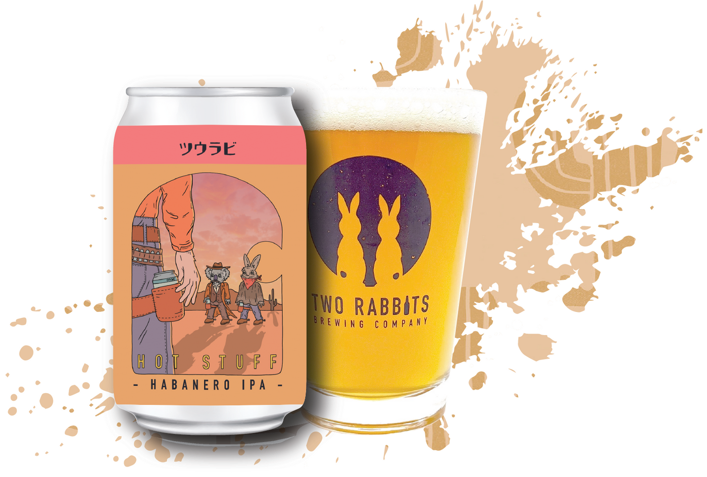 ツウラビ HOT STUFF (ハバネロ IPA) – TWO RABBITS BREWING COMPANY